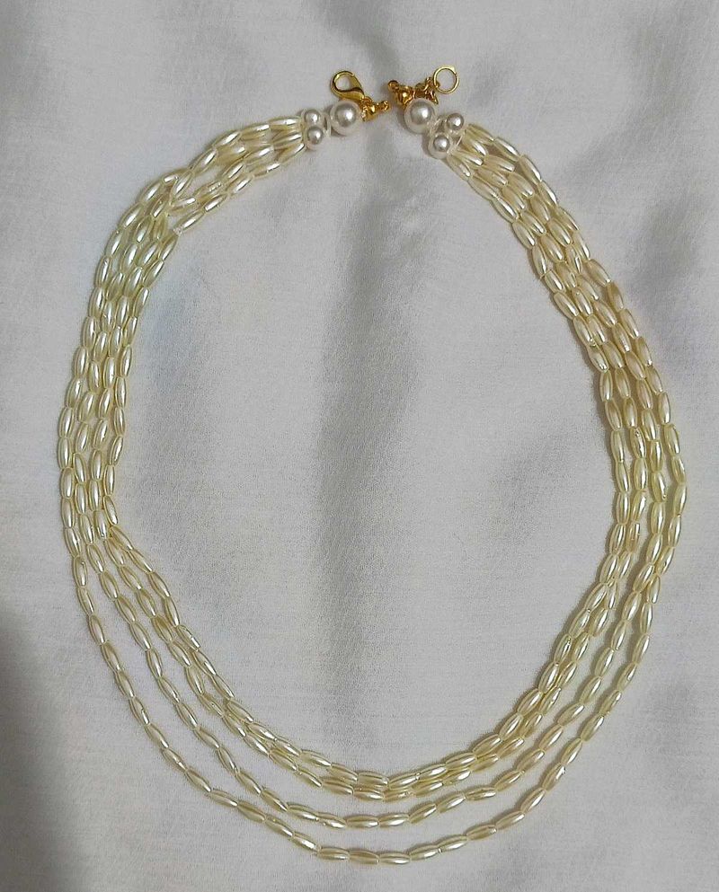 Rice Pearl Strand Necklace