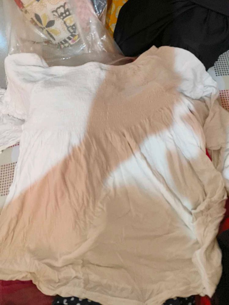White T-Shirt with Stain