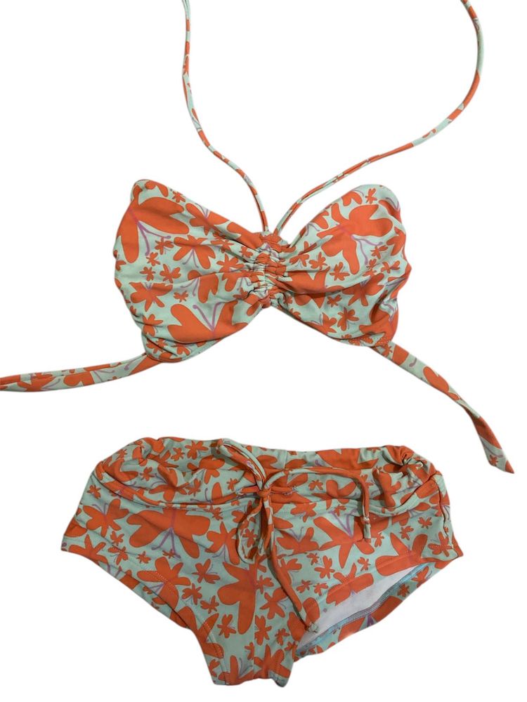 Floral Tie up Bikini Set