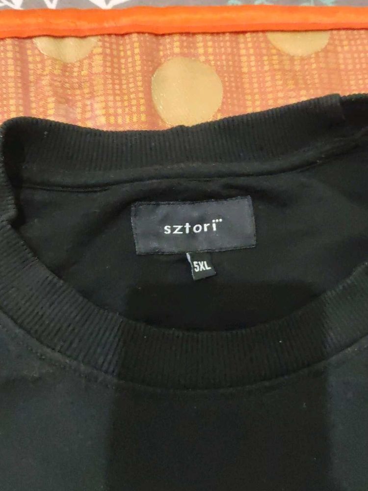 🔥499 Sale💥 jet Black Sztori 5XL sweatshirt hoodi