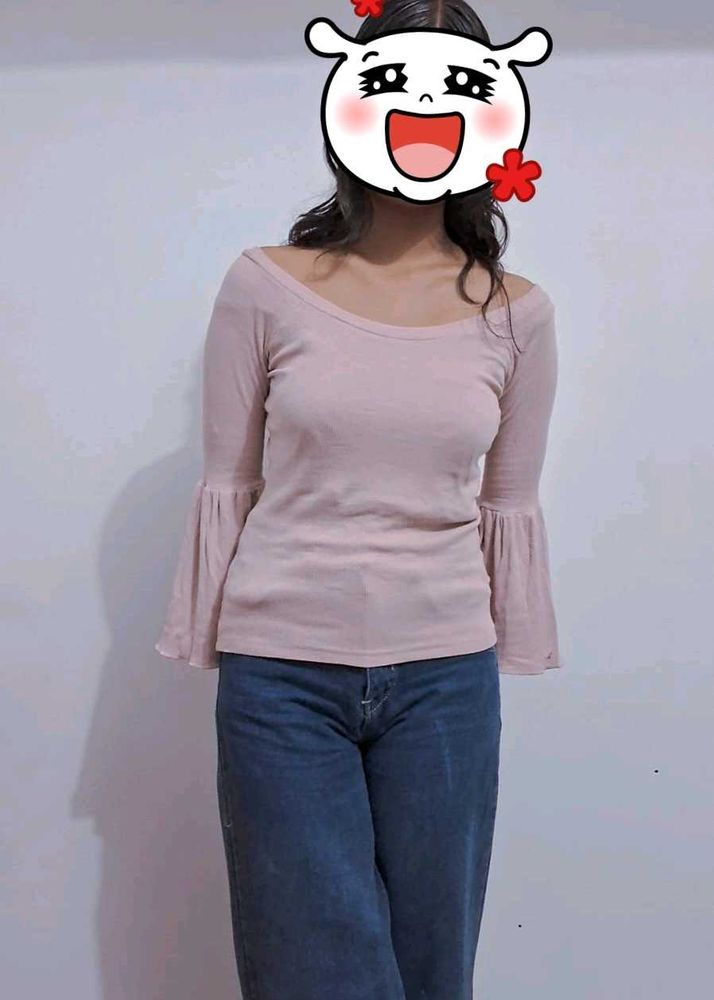 Pink Bell Sleeve Top 🪷