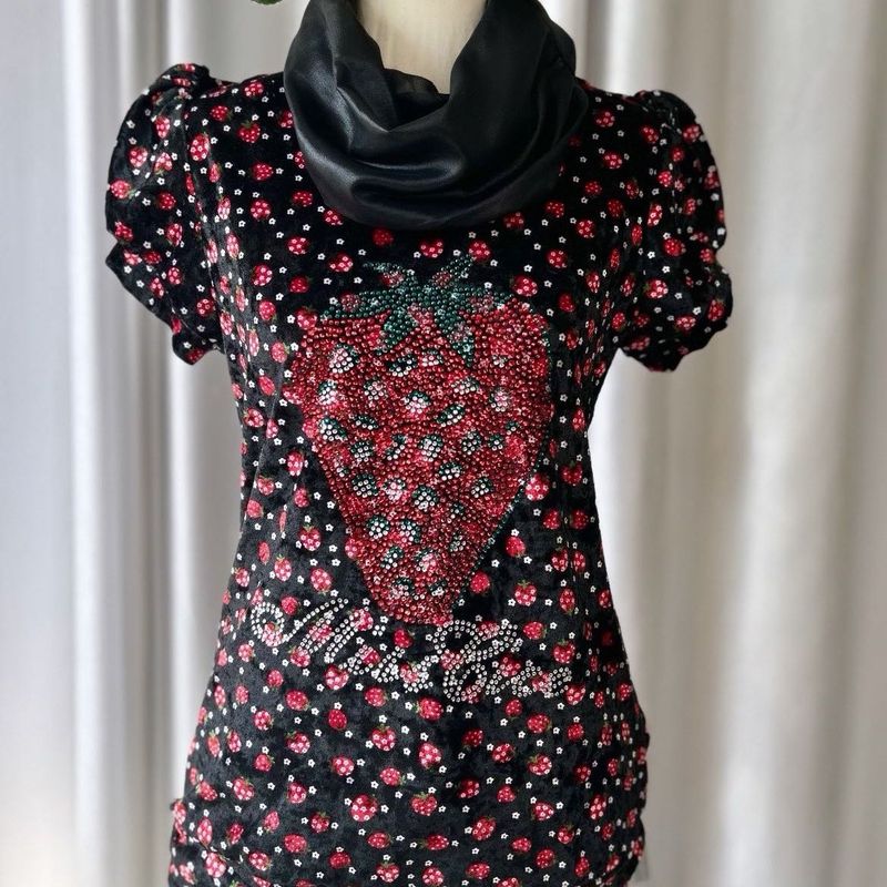 Korean Velvet Embellished Top✨