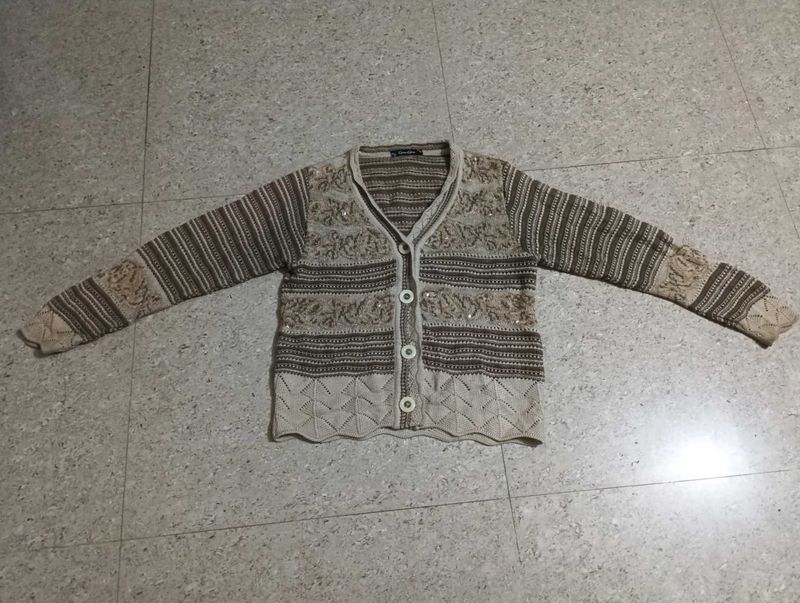 Vintage Patterned Cardigan