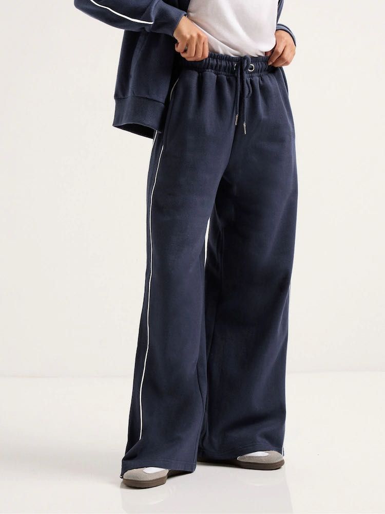 Navy Wide Leg linen  Pants