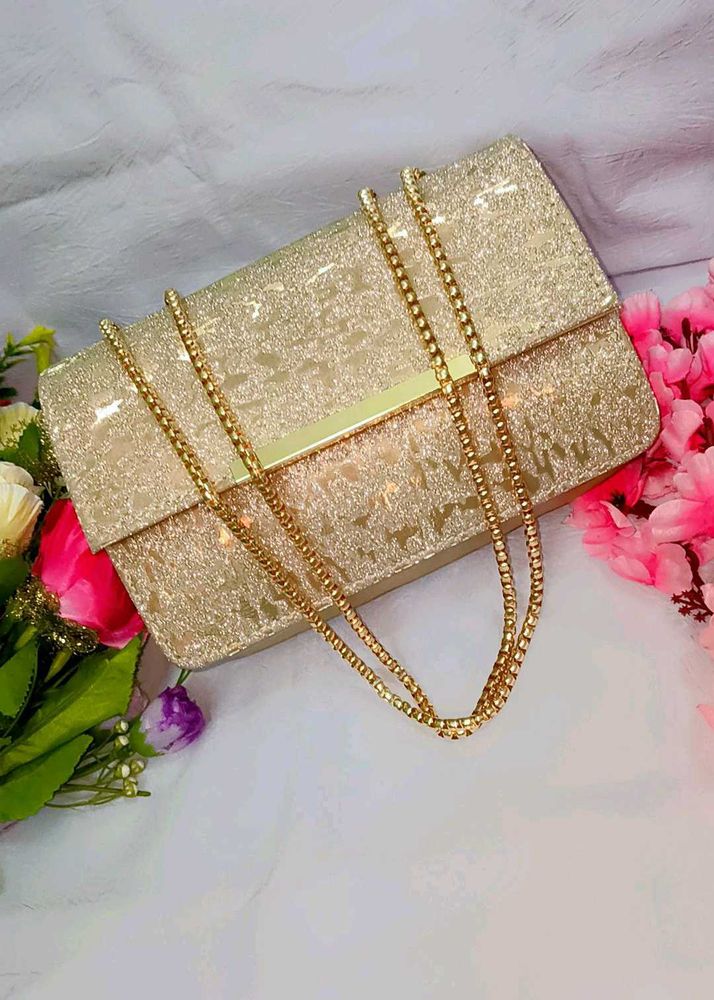 It&#39;s Never Used.. Sparkle Handbag With Chain..