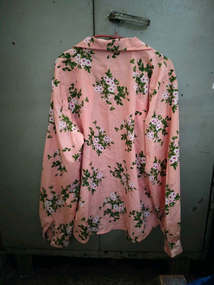 Floral Print Long Sleeve Shirt