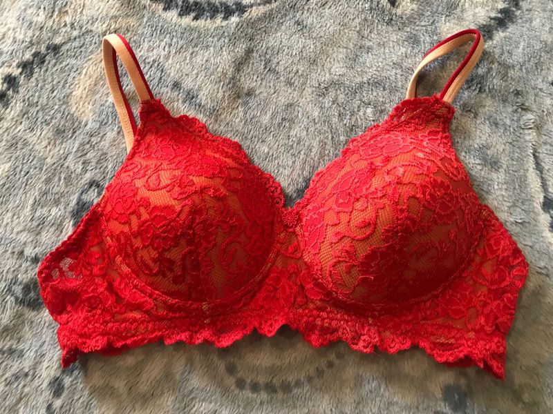 Abelino Red Lace Bra