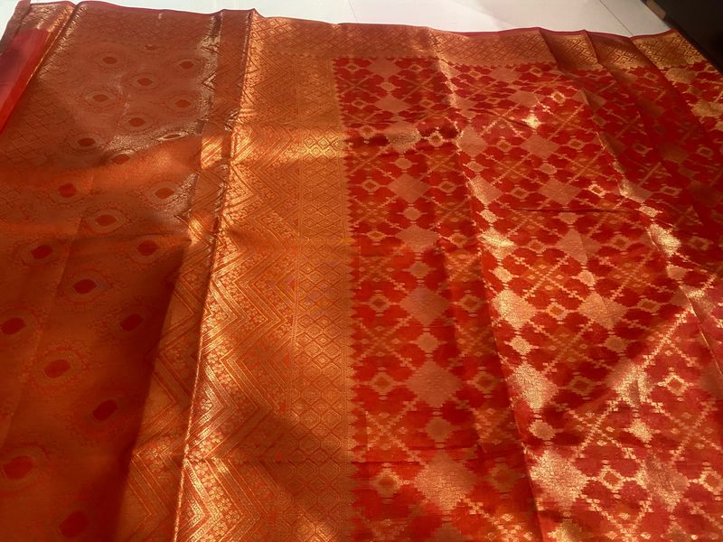 New Red Heavy Saree
