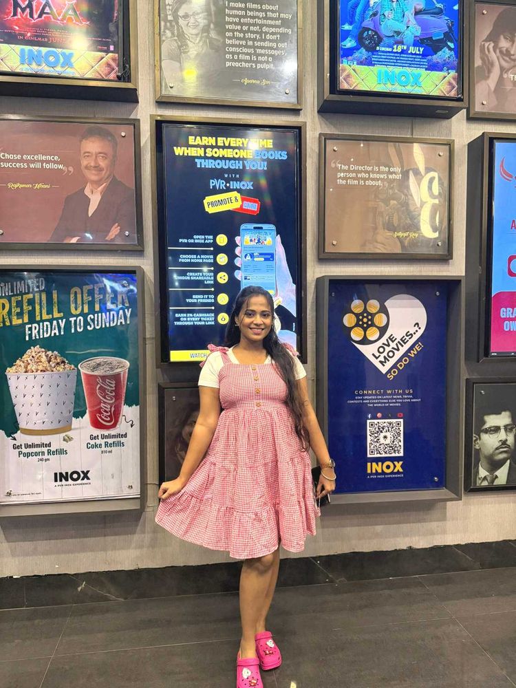 Cute Pink Checkered Sundress