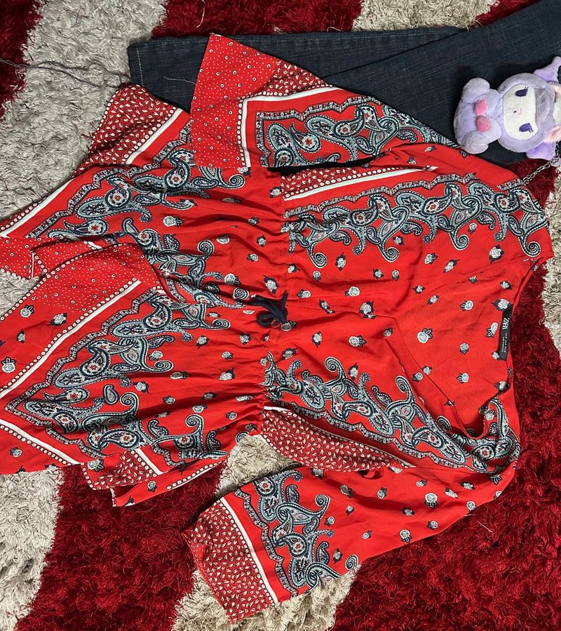 Indo western zara kurti top