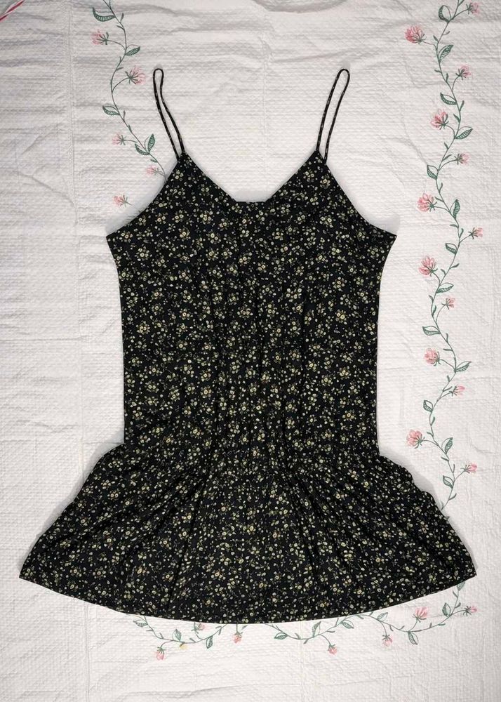 Floral Print Mini Slip Dress