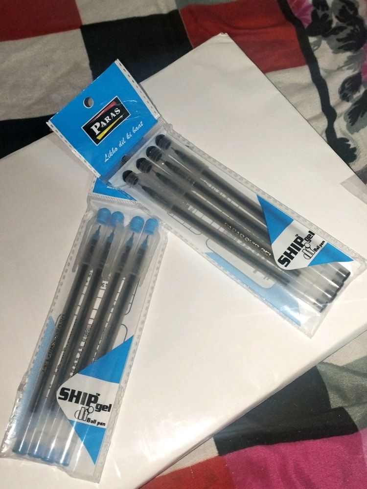 Gel Pens Blue And Black Both Available