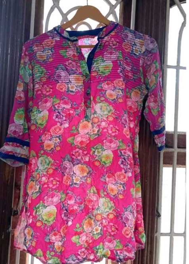 Floral Print Tunic Top