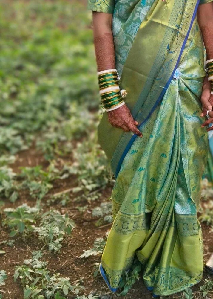 Green Banarasi Silk Saree