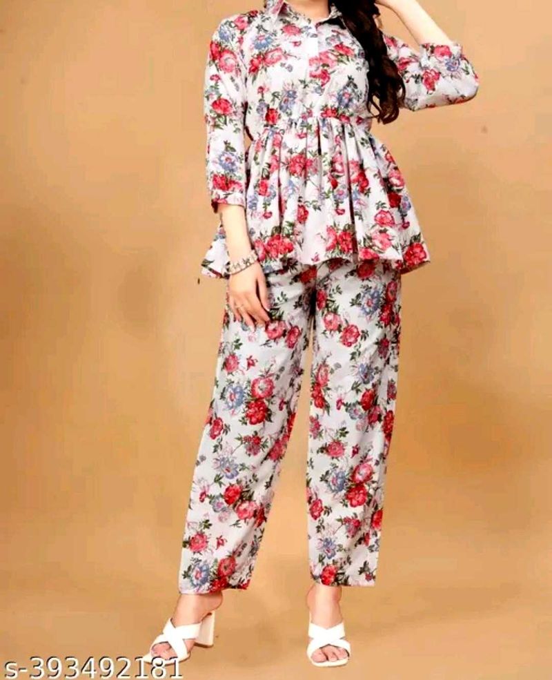 Floral Printed Co-ord