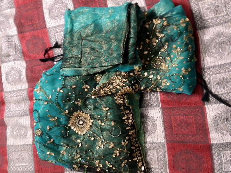 Peacock Green Sharara