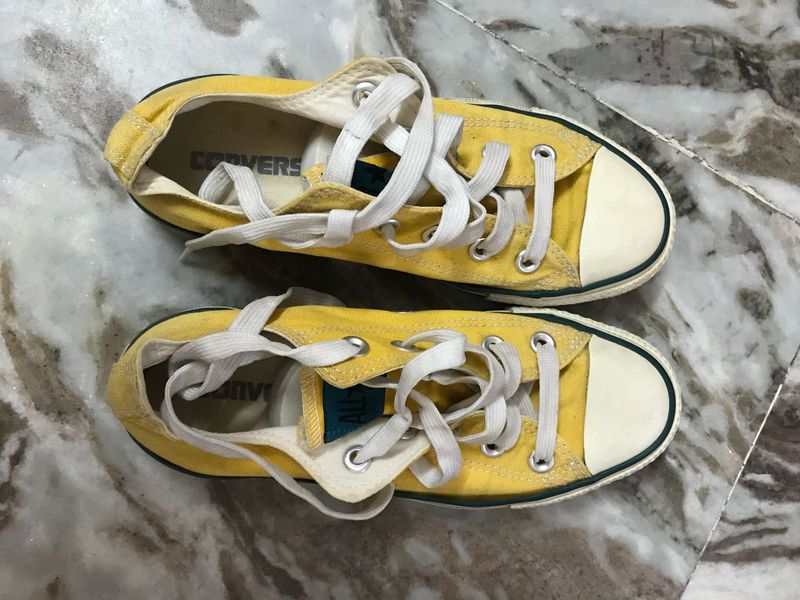 Yellow Converse Sneakers