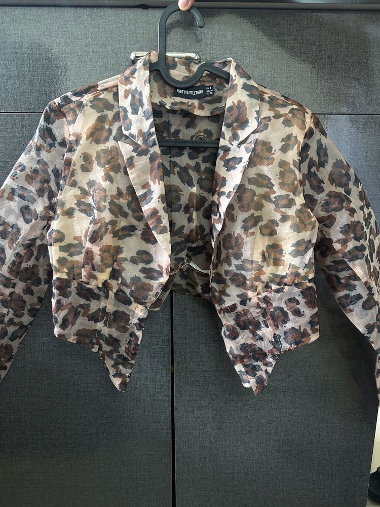 A Leopard Print Blouse.