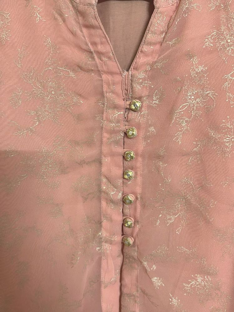 Elegant Peach Kurta