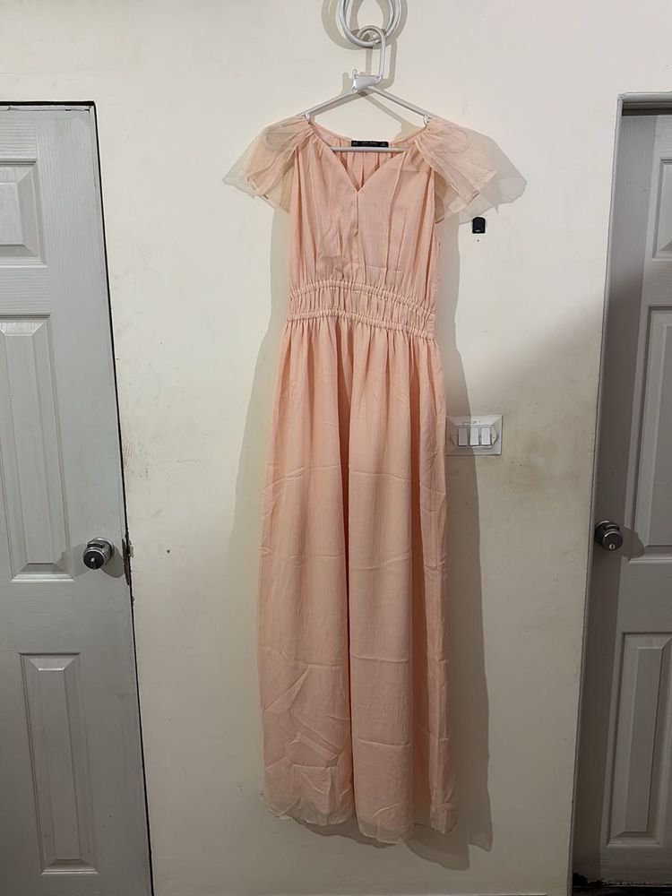 Peach Maxi Dress