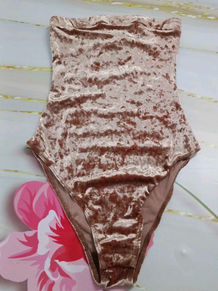 (1100)Velvet Bodysuit
