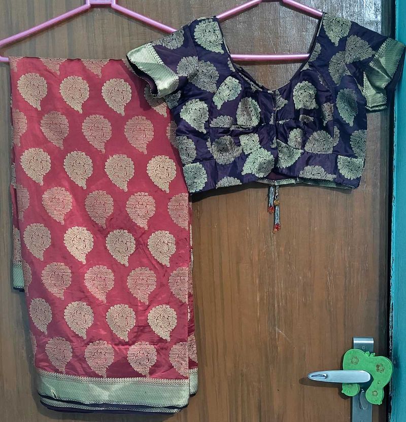 Banarasi Silk Saree - Red