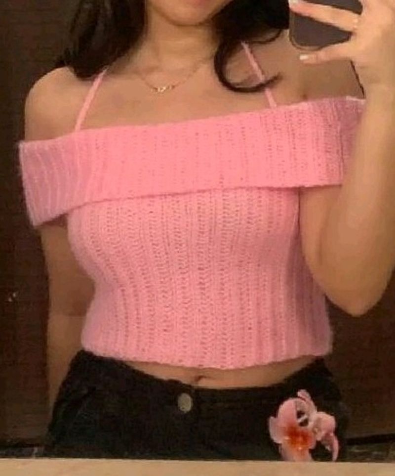 Coquette Crochet Off Shoulder Top