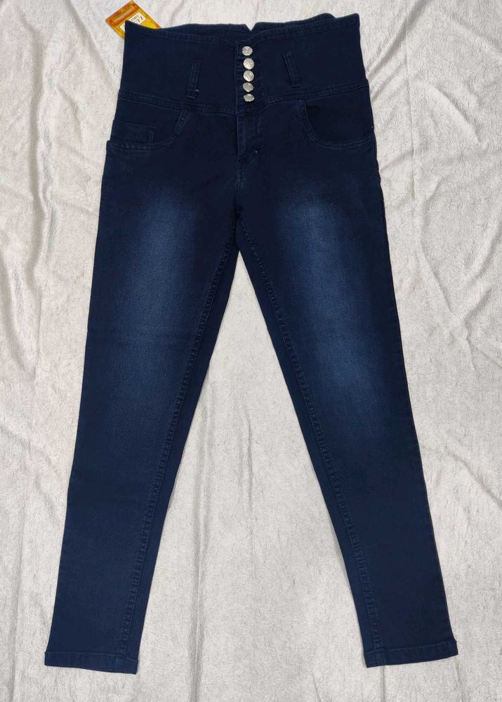 Nevy Blue High waist Jeans Pant Size 32