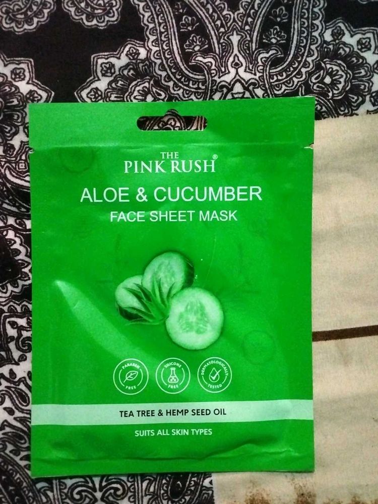 Pink Rush Aloe &amp; Cucumber Mask