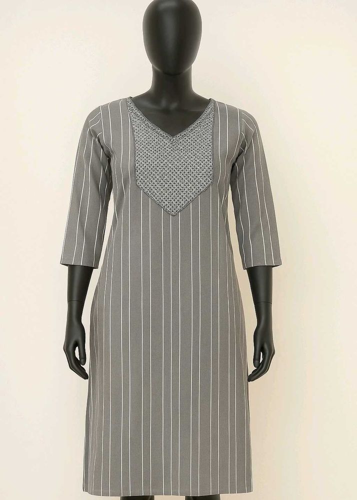 Grey Simple Design Kurti