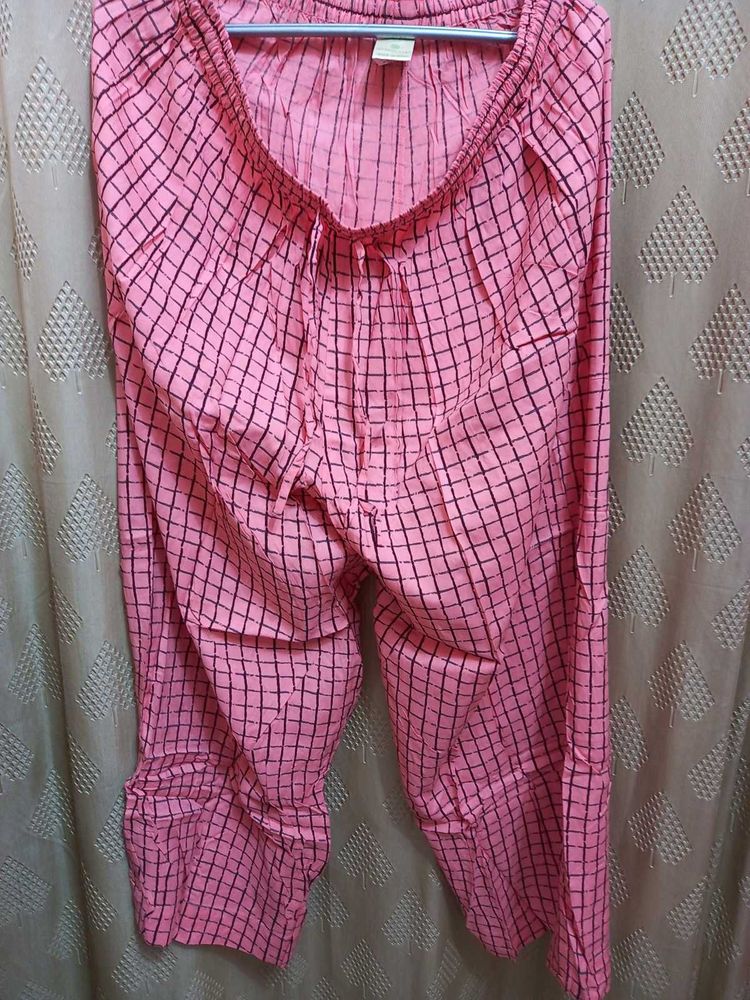 Checked Rayon Palazzos