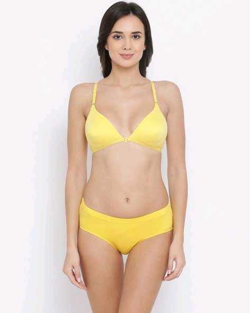 Yellow Bra and Panty Set