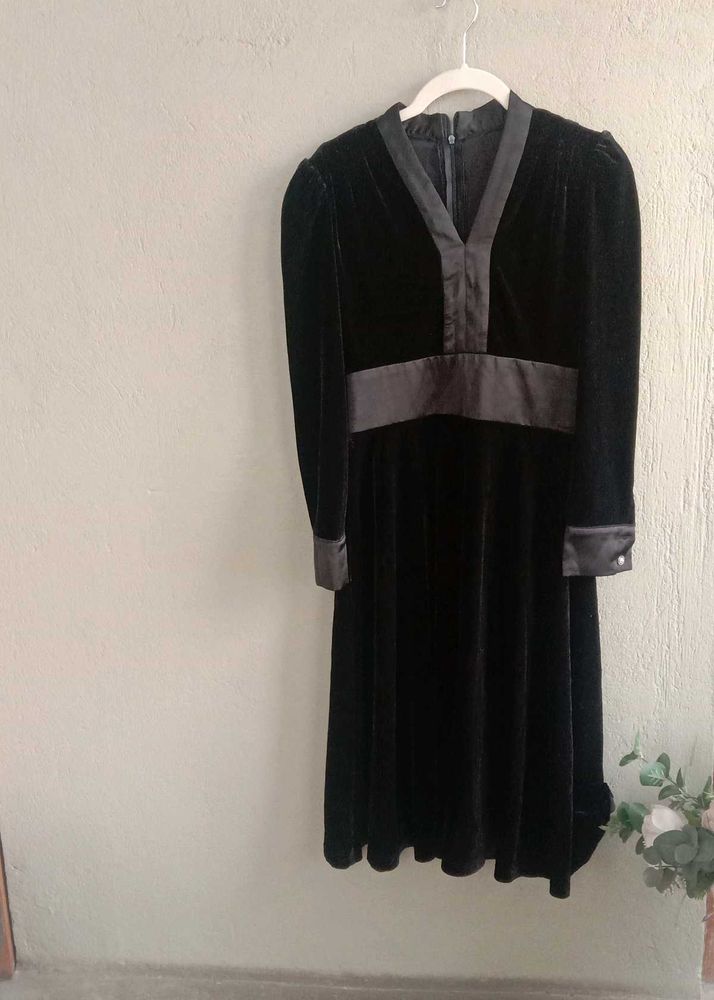 korean velvet dress