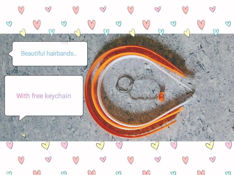 Colorful Hairband Set + Free Keychain!