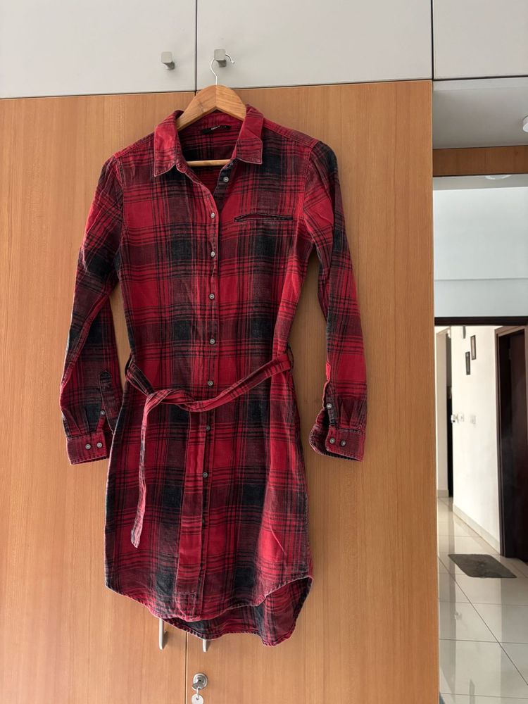 Shirt dress with belt by ONLY