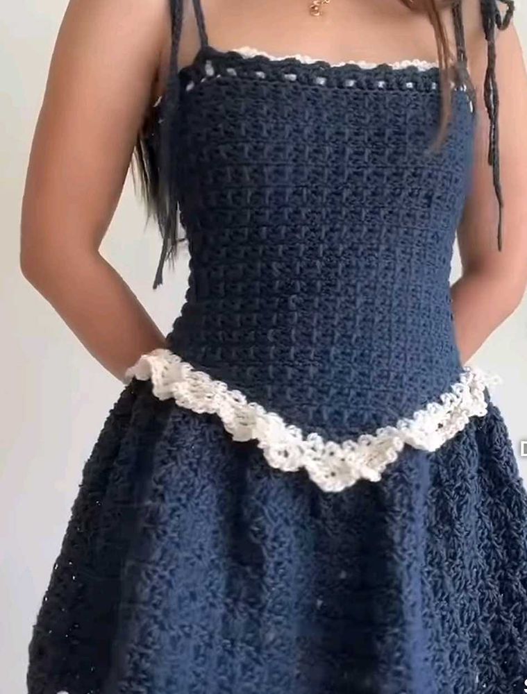 Crochet Mini Dress