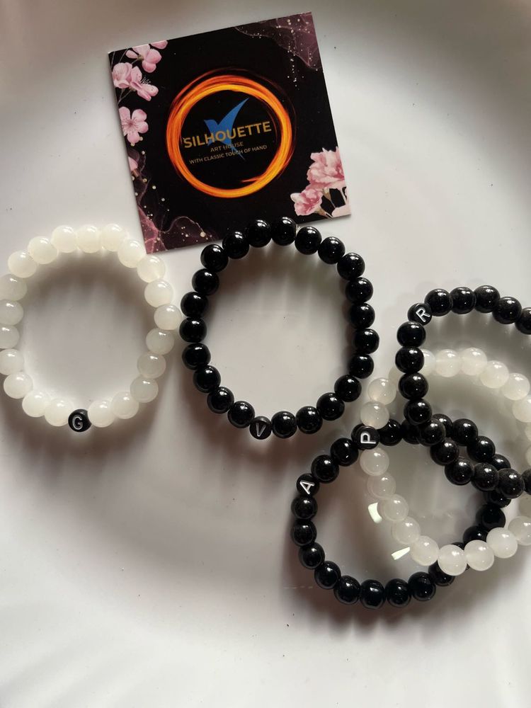 Custom Initial Beaded Bracelets