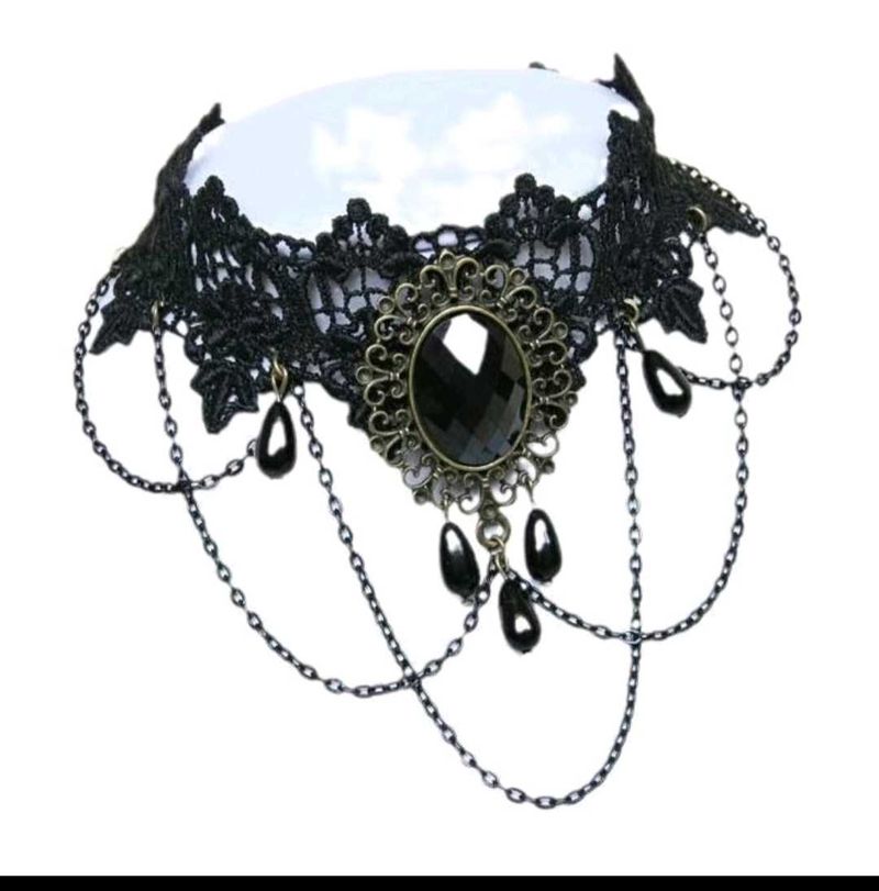 Gothic Lace Choker Necklace