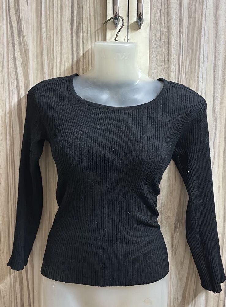 Black Long Sleeve Top