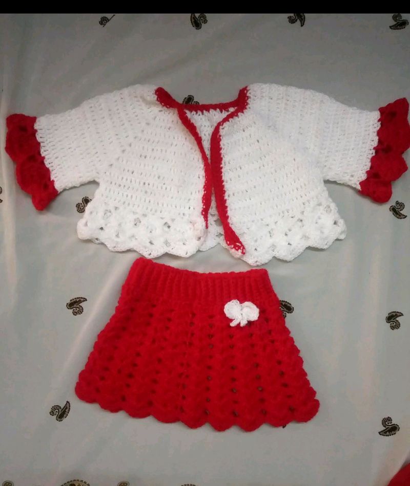 Handmade Crochet Baby Outfit