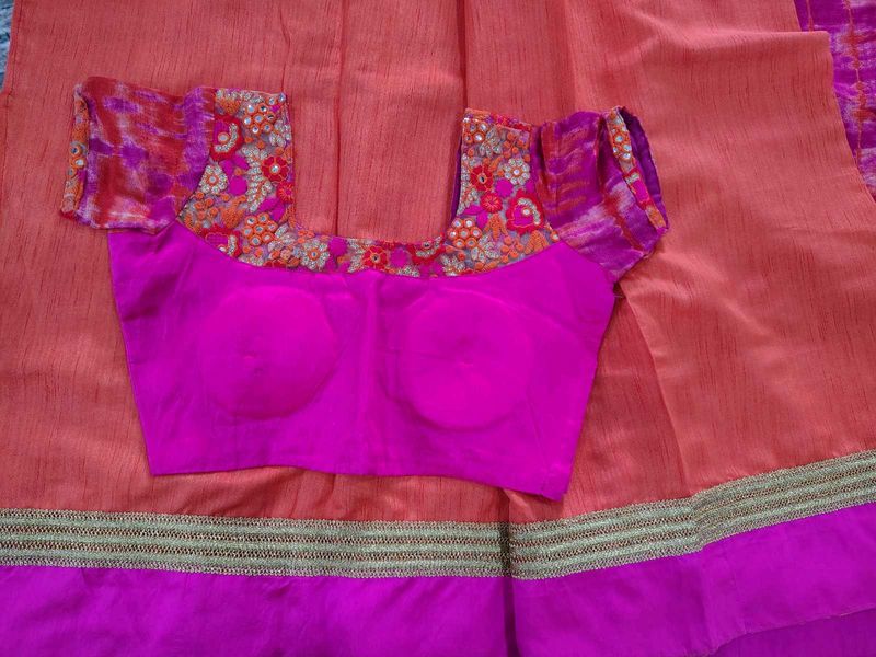 Banaras Lehenga Style Saree