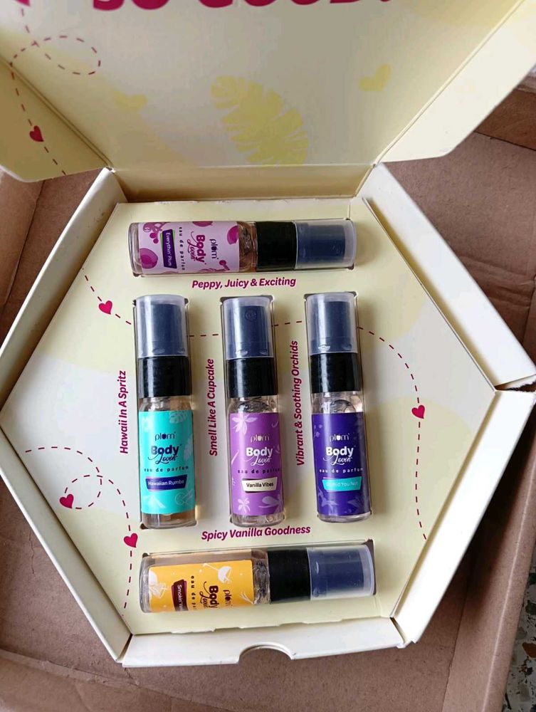 Unused, Plum Perfume Discovery Set, 5ml Each