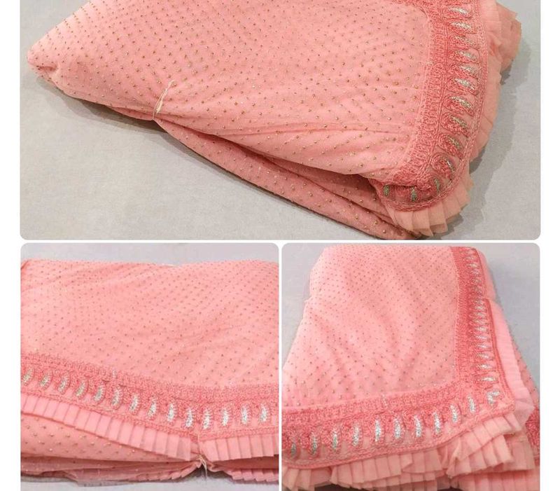 💖  pink party wear sharee 💕