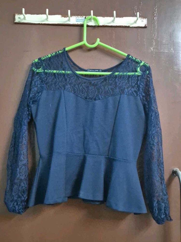 Blue Branded Top