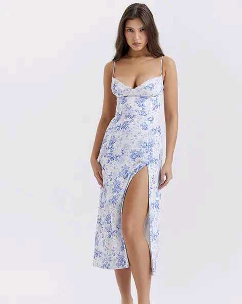 Floral Print Slip Dress