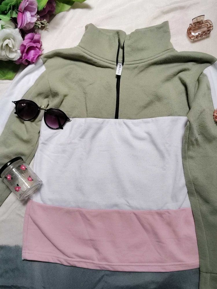 Colorblock Half-Zip Fleece Sweatshirt | Cozy Winte