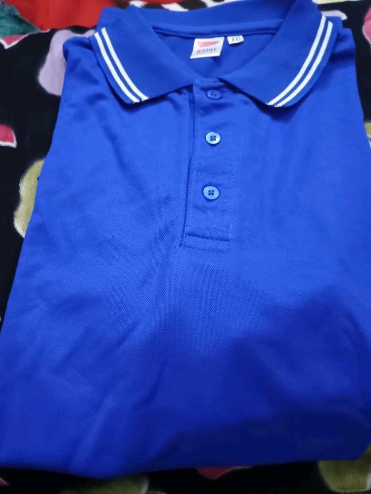 Blue Striped Polo Shirt (any 2) &#34;S&#34; Size