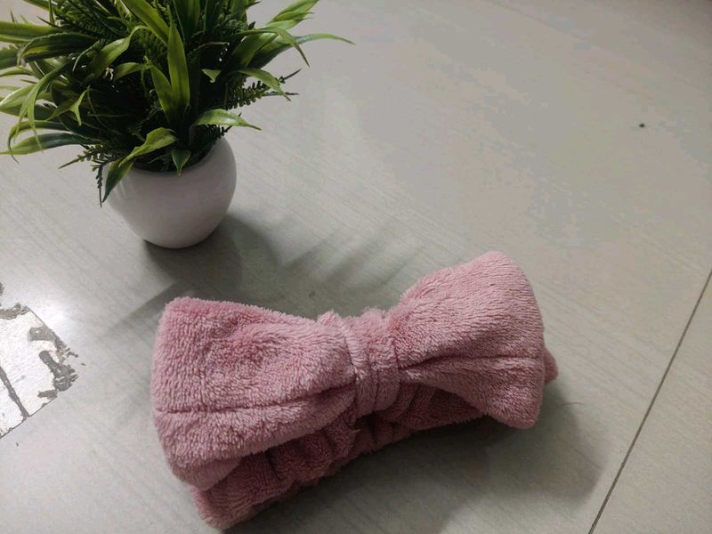 Pink Bow Headband