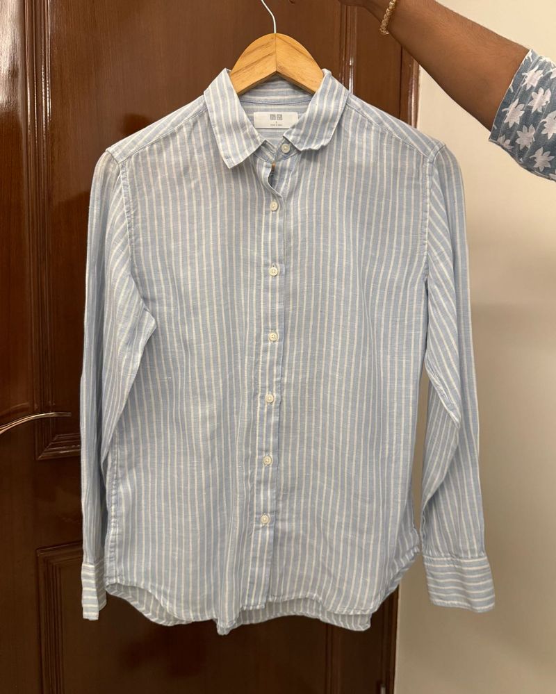 UNIQLO Striped Linen Shirt 👔