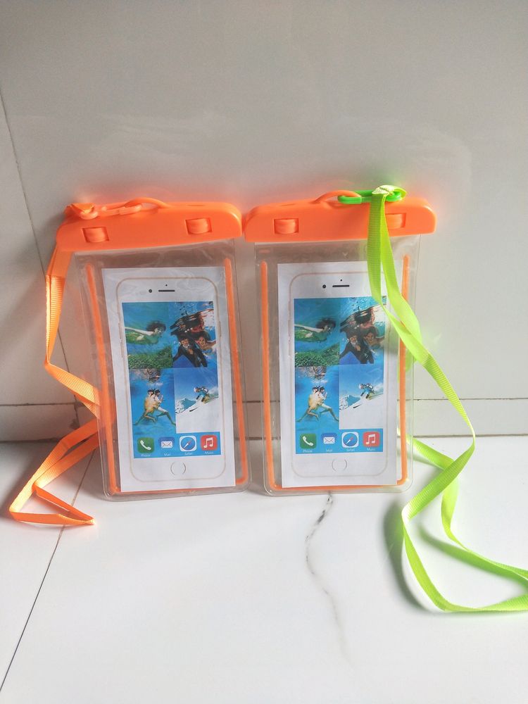 2 Pcs-Pouch Cover Mobile Water Protector